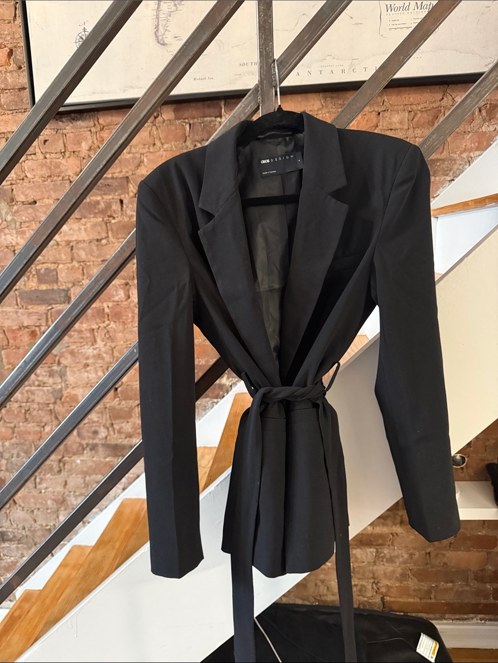 ASOS Black Belted Tailored Blazer